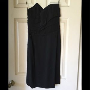 Lanvin sweetheart strapless black dress